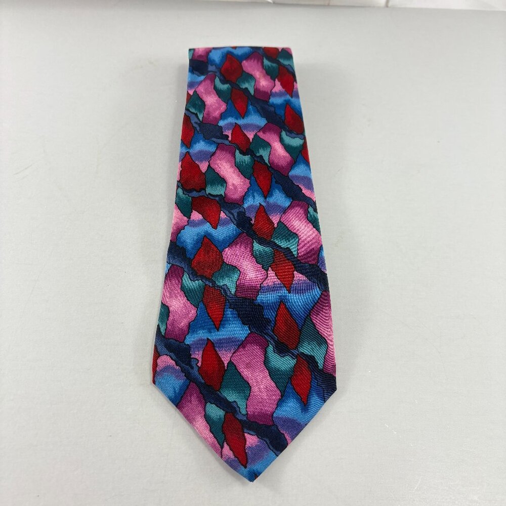 J. Garcia Blue Mountain Collection Six Abstract Men's Tie 4" x 61" Vintage